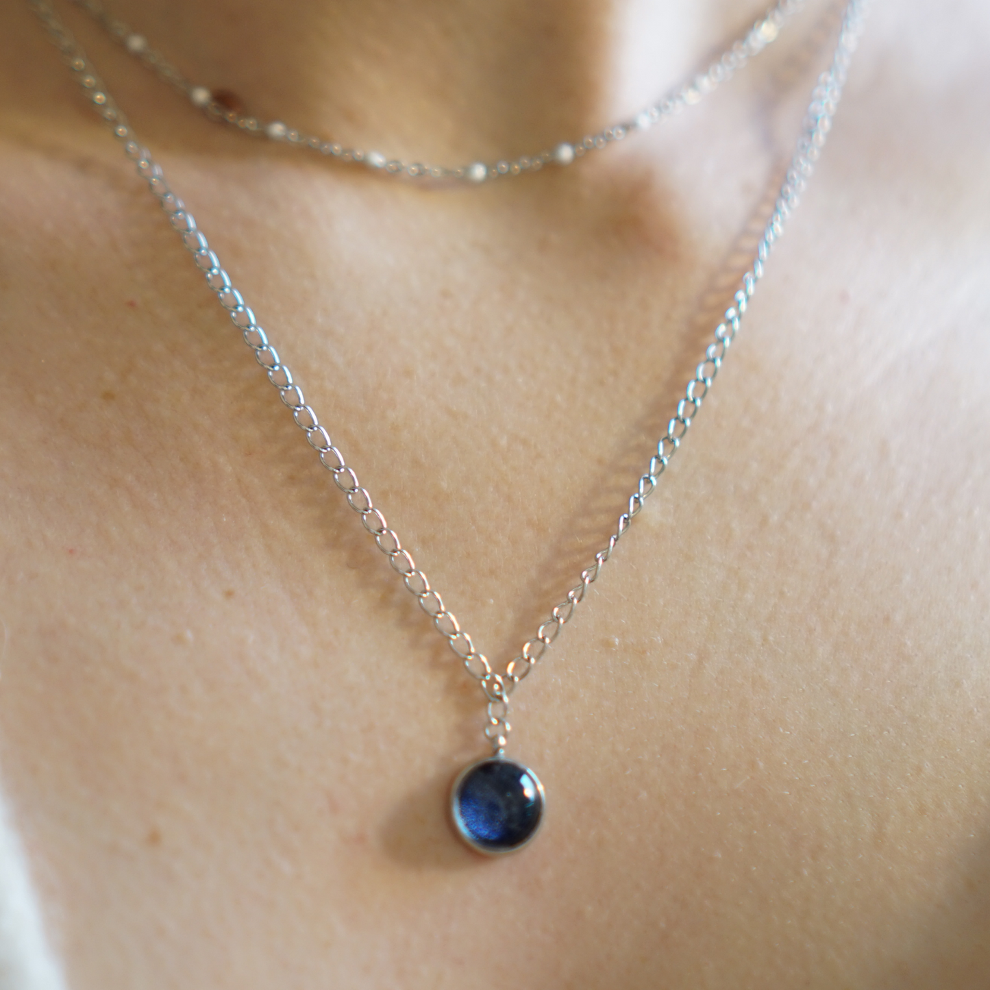 Bleu Navy - Collier Double