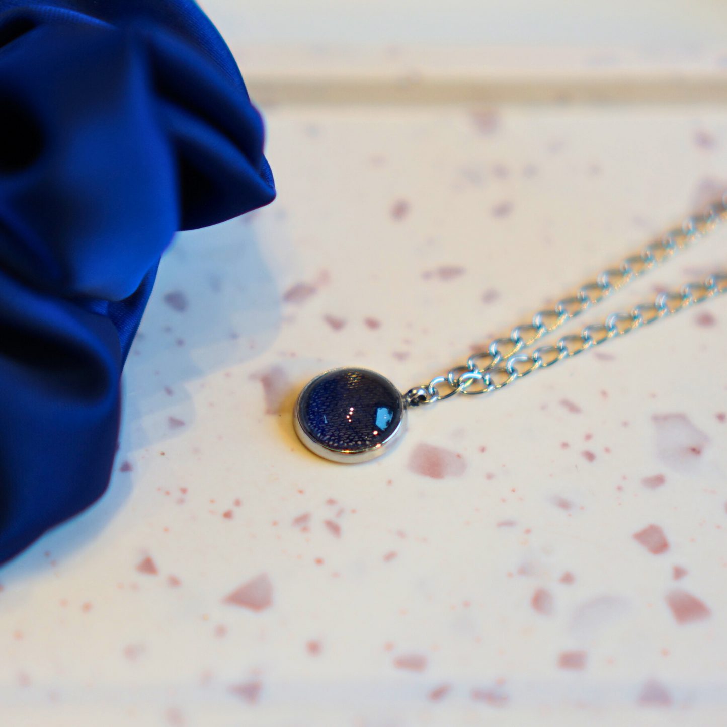 Bleu Navy - Collier Double